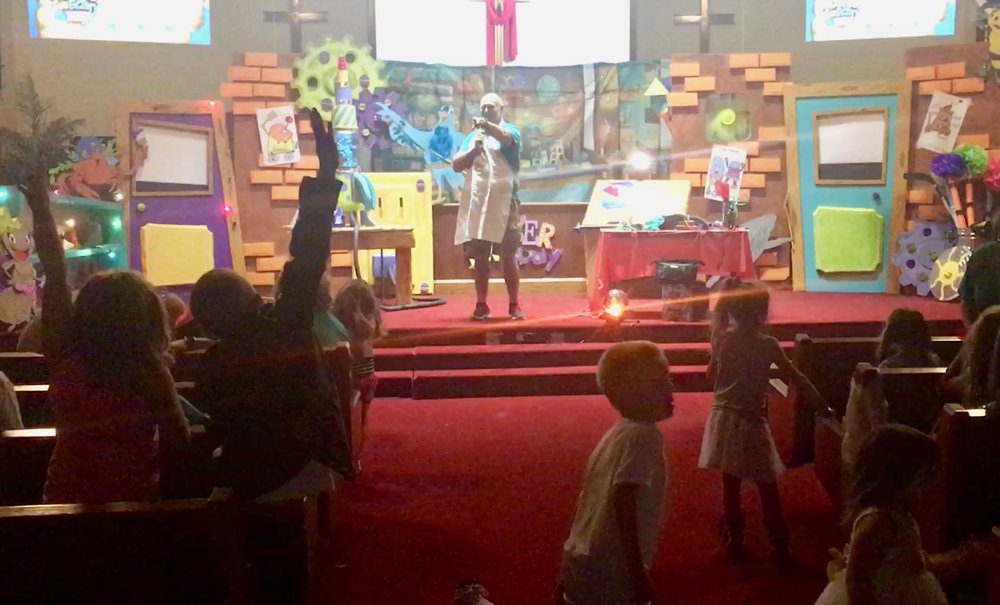 Children's service at church