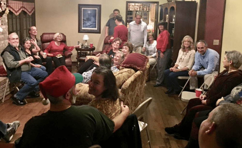 Group of adults talking